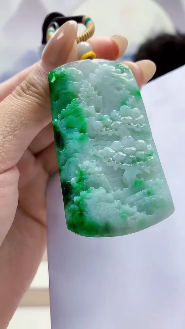 未镶嵌定制翡翠4688MM-毛货挂件41