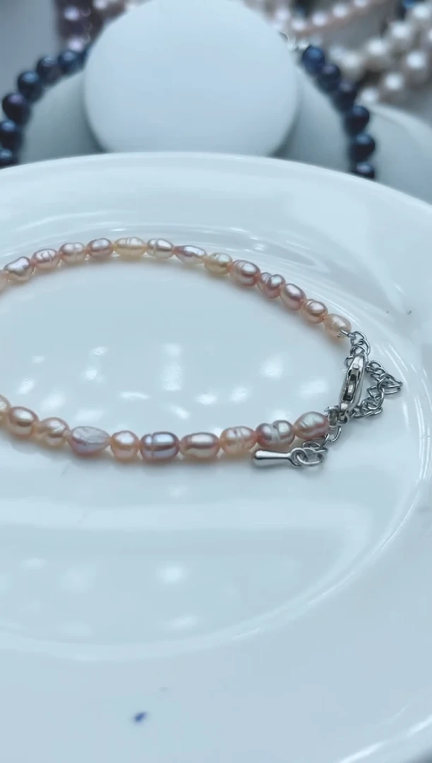 【闪购商品】淡水珍珠颈饰钛钢1