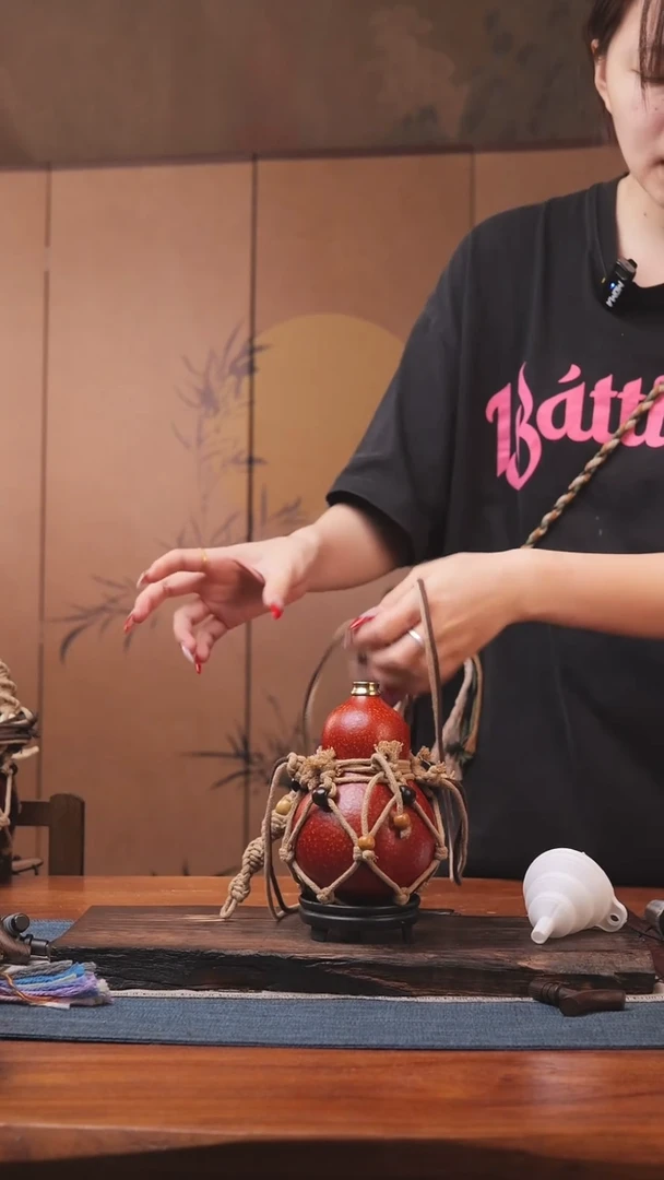 1363号精品大漆葫芦防腐防渗装水茶酒