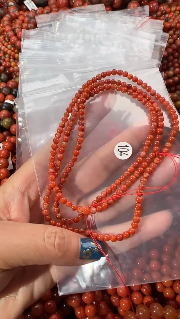 未镶嵌手串南红玛瑙3+