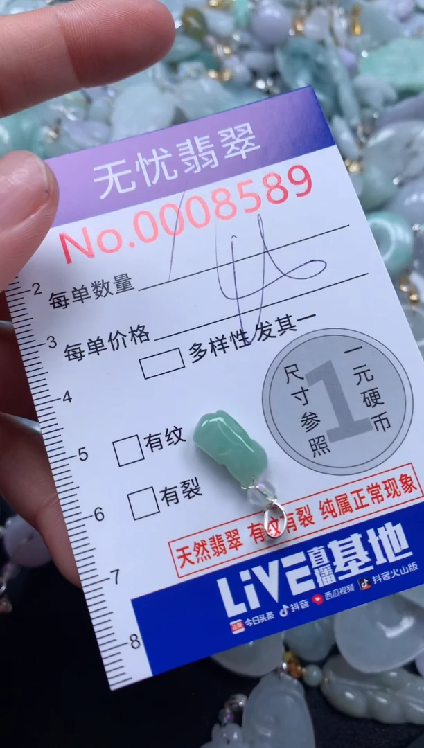 颈饰未镶嵌翡翠8589