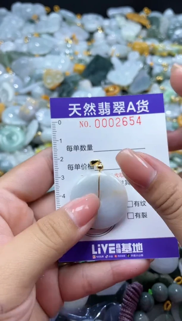 翡翠未镶嵌颈饰02654