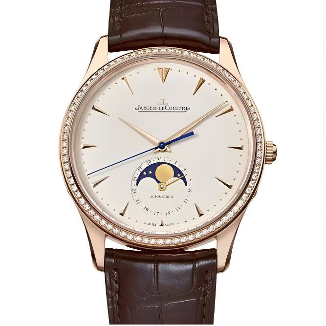 99新 Jaeger-LeCoultre/积家 大师1362501/原钻月相39mm/二手单表