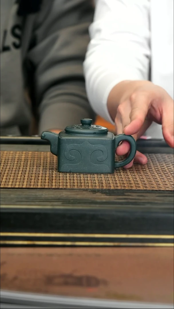 【闪购商品】紫砂茶壶TZP105小饼干 天星绿 夏