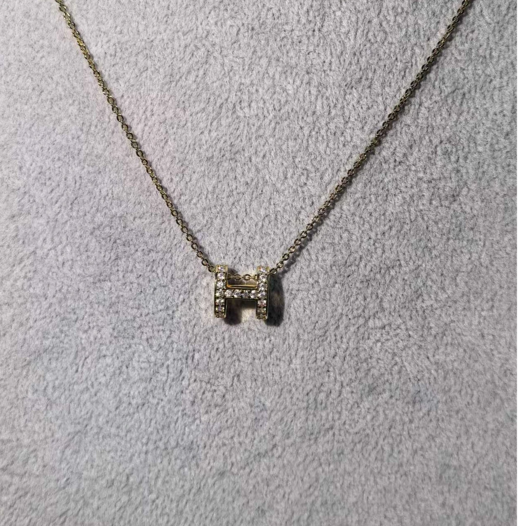 项链 项链 【乾诚优选】时尚百搭H项链-A110