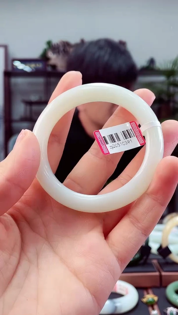 和田玉手镯未镶嵌53白玉20510391