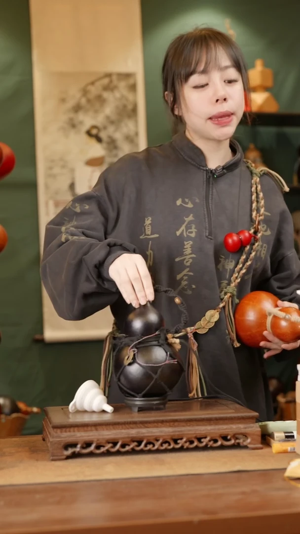 119号精品天然大漆酒葫芦一物一拍~