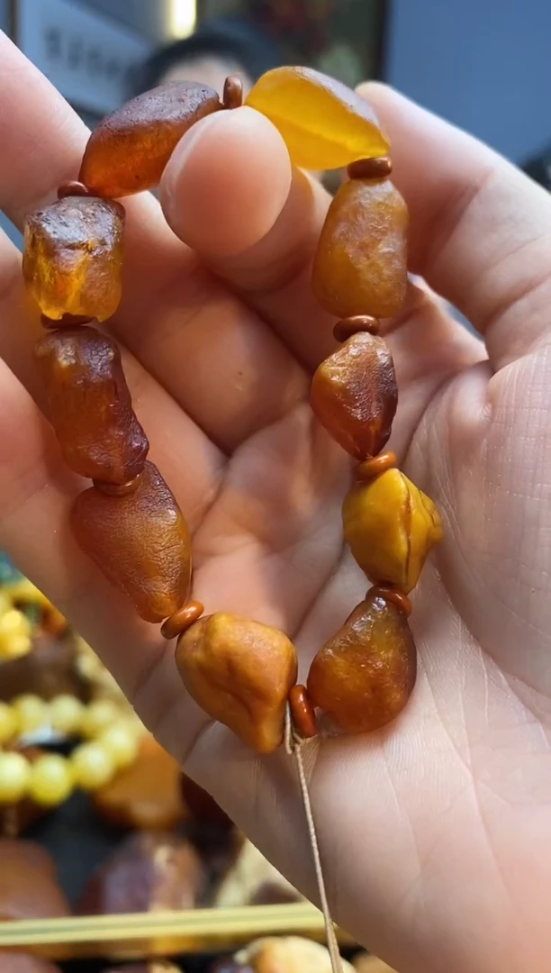 未镶嵌琥珀手串手串