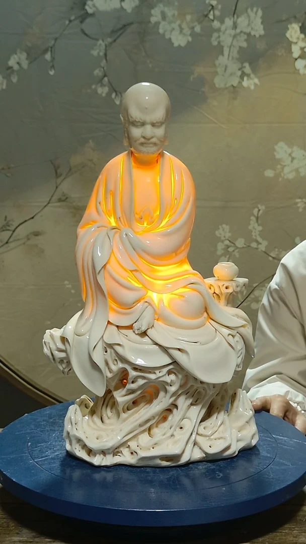 佛像德化瓷达摩造像高46公分