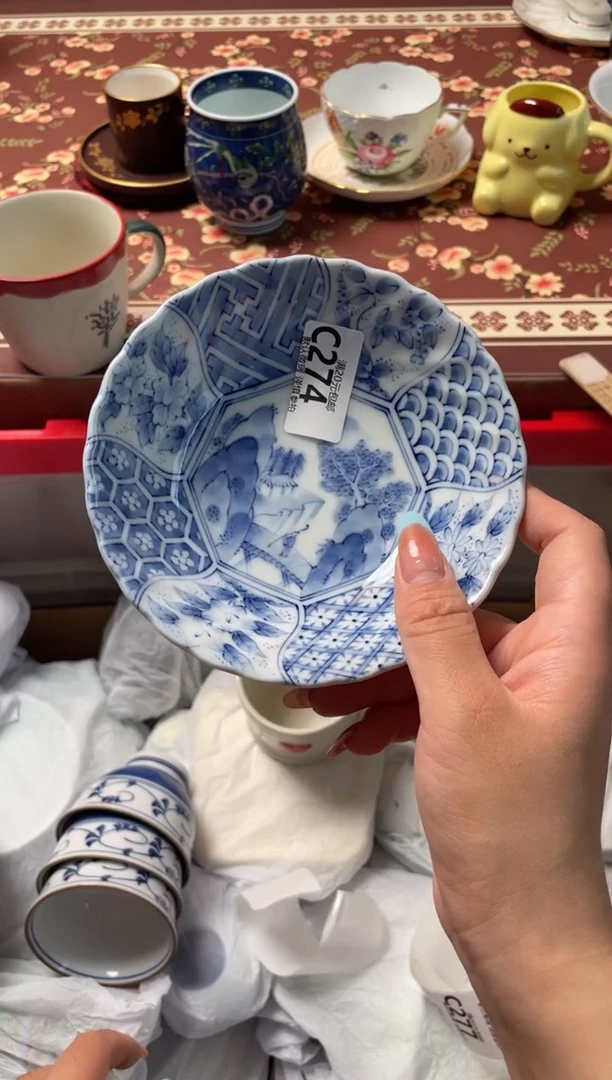 瓷片桑*泽瓷器瓷器C274