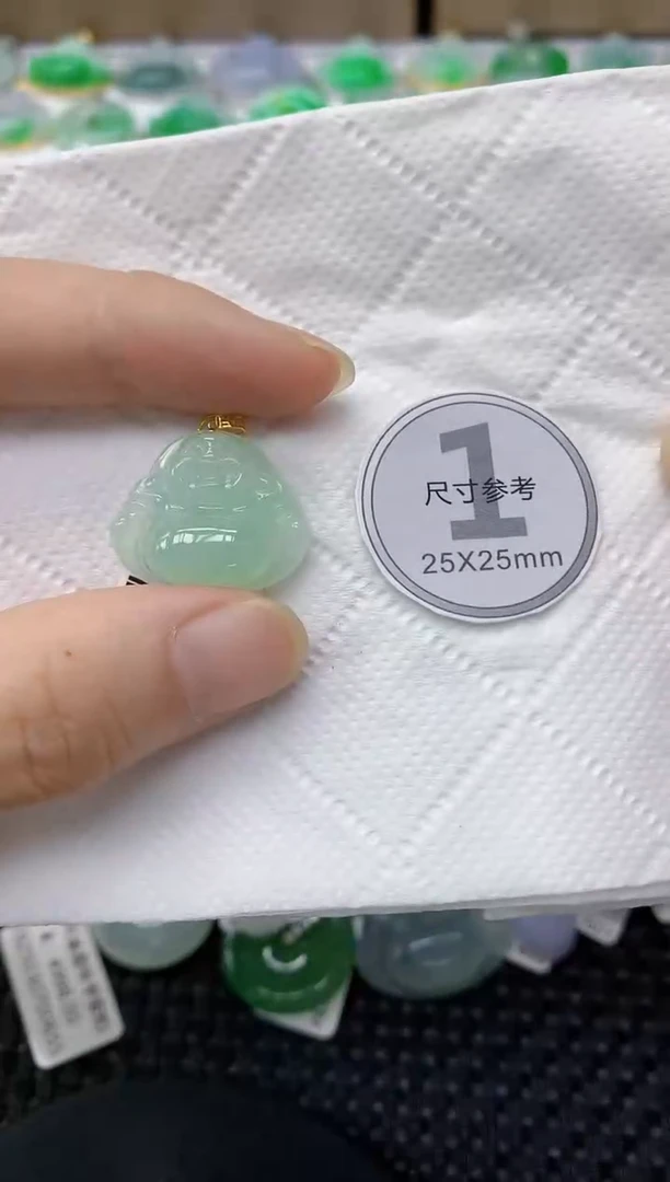 翡翠18K金镶嵌颈饰1111111