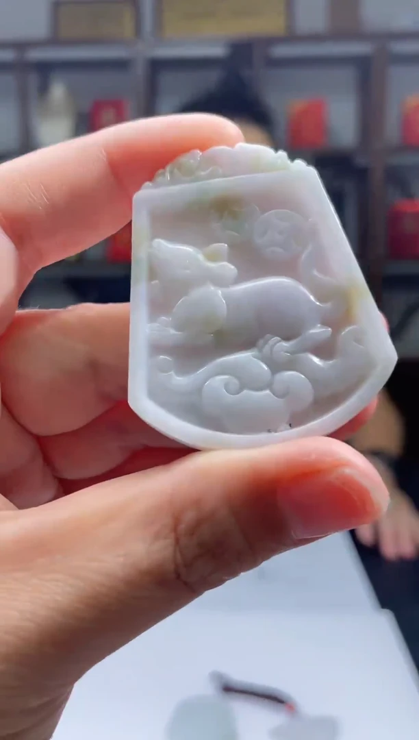 吊坠(不含链)未镶嵌翡翠天然A货翡翠多样性发其一JYZY-9.16-5
