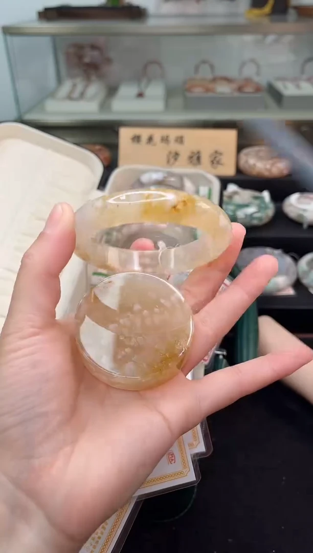 未镶嵌手镯石英质玉58圈口（赠品镯心）3696282