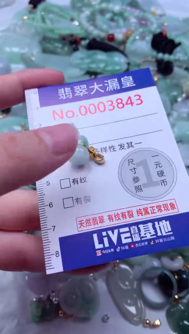 吊坠(不含链)未镶嵌翡翠3843