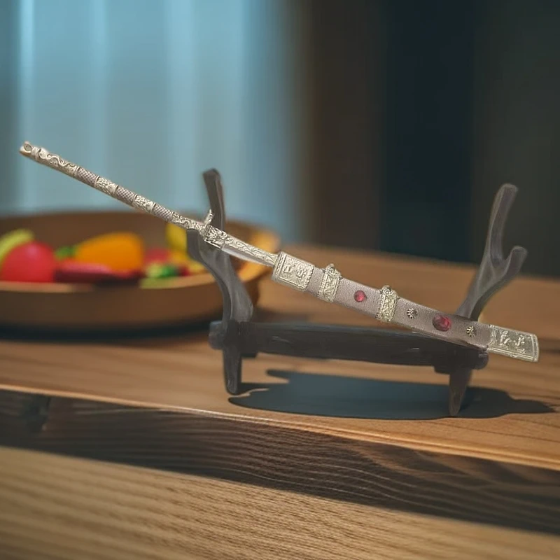 康熙战刀兵器模型DIY暗粉色宝石款