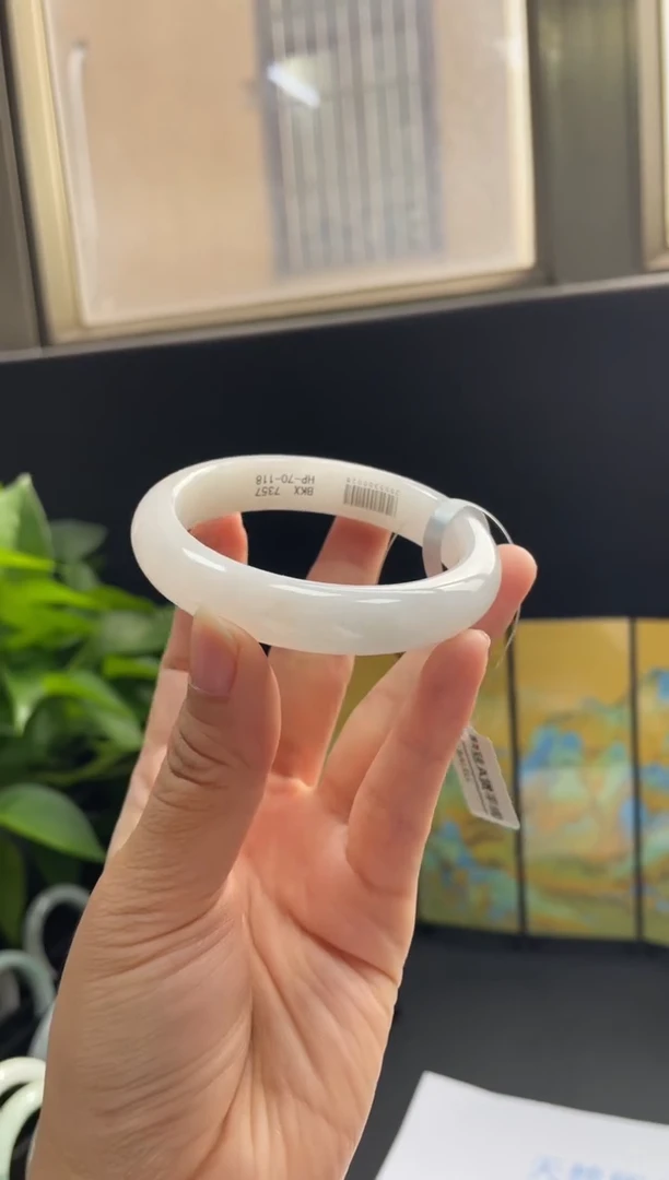 未镶嵌手镯翡翠20#天然缅甸A货翡翠手镯54-55圈口