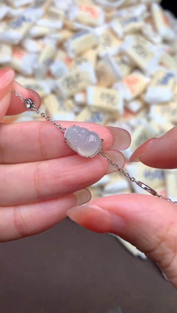 【闪购商品】翡翠手链银S925镶嵌 —