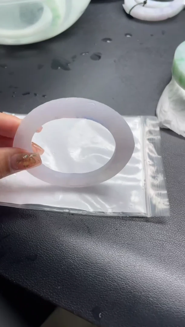 未镶嵌手镯定制翡翠39号冰粉手镯