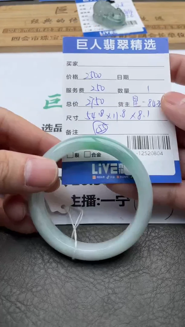 颈饰未镶嵌翡翠手镯多人-12520804