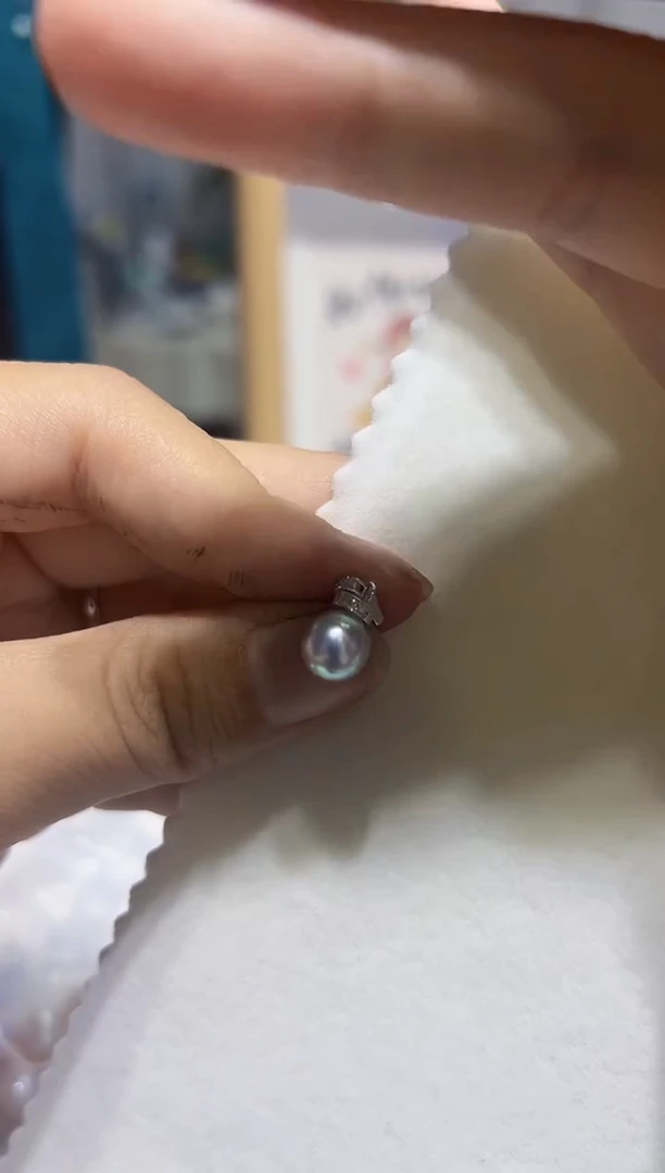 银S925镶嵌吊坠海水珍珠36