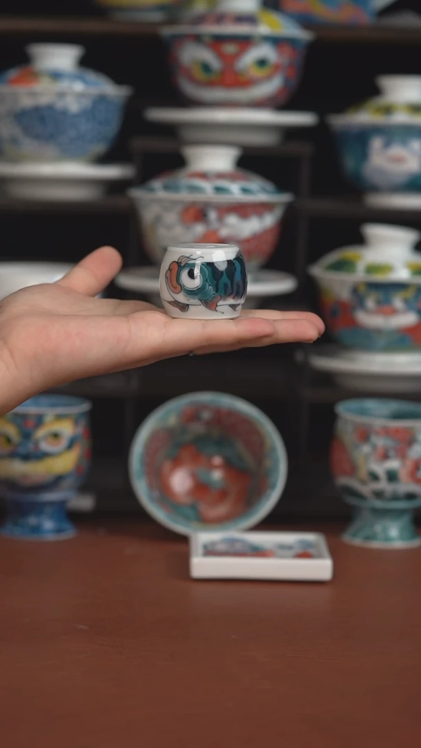 昨明炫彩绿神仙鱼盖置  （宠粉福利 ）