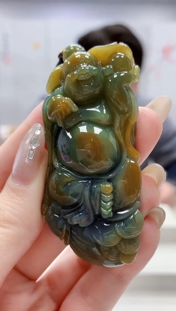 未镶嵌定制翡翠5060jw-毛货挂件63