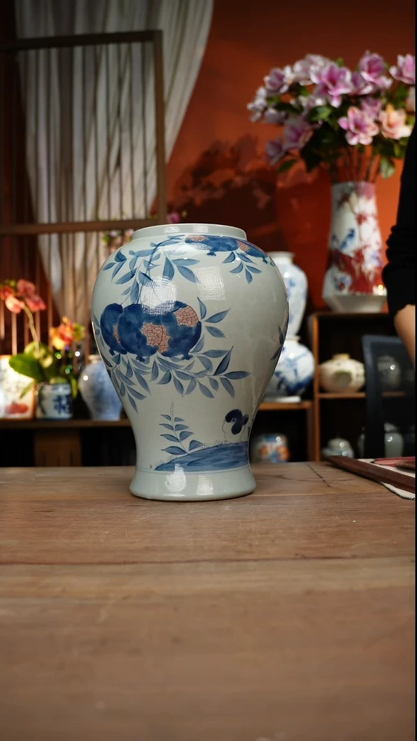 当代高温釉下彩手绘陶瓷餐具