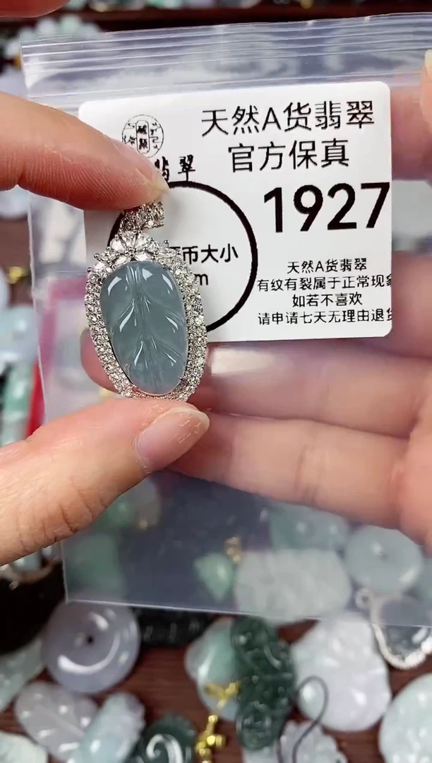 【闪购商品】翡翠颈饰未镶嵌天然A货翡翠1927