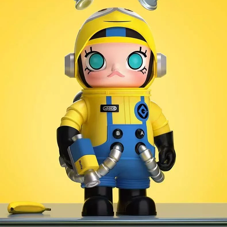 泡泡玛特MEGA SPACE MOLLY400%小黄人手办摆件