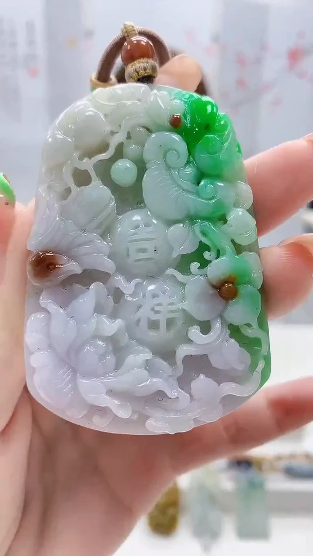 未镶嵌定制翡翠5169ry-毛货挂件191