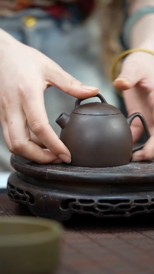 茶壶紫砂宜兴紫砂岁颐传砂原矿全手31