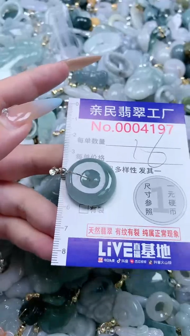 翡翠未镶嵌吊坠(不含链)4197