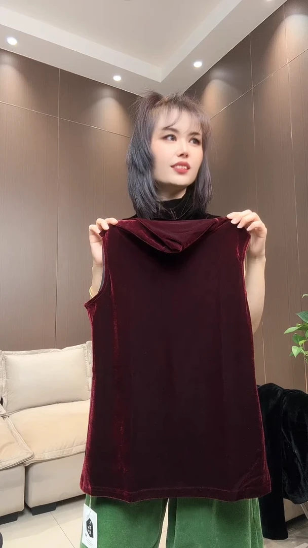 高领坎袖红色3XL