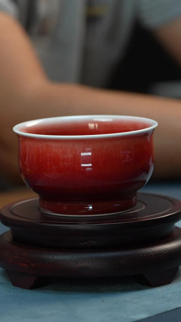 杯子非遗-徐建国-郎红罗汉杯（微瑕）