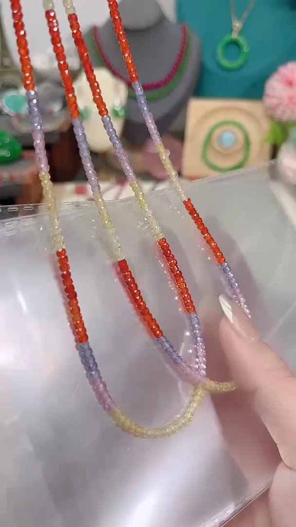 颈饰蓝宝石银S925镶嵌多宝39.9