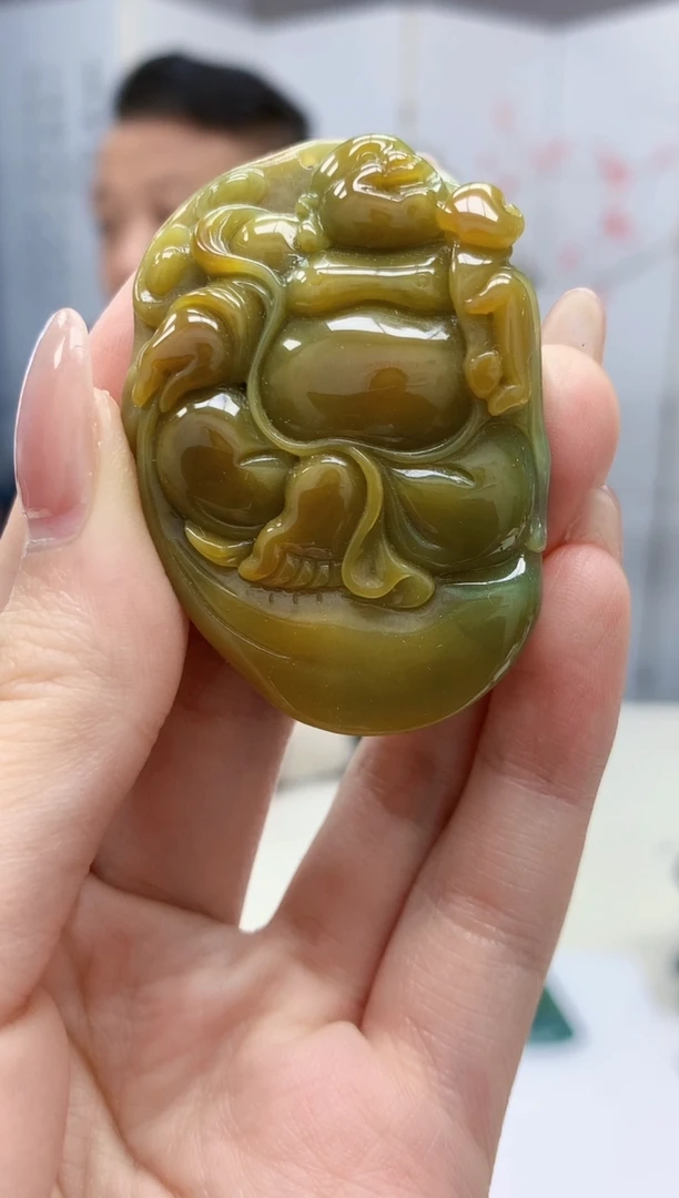 【闪购商品】定制翡翠未镶嵌4969jw-毛货挂件87