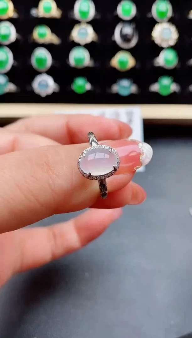 【闪购商品】翡翠戒指银S925镶嵌508050