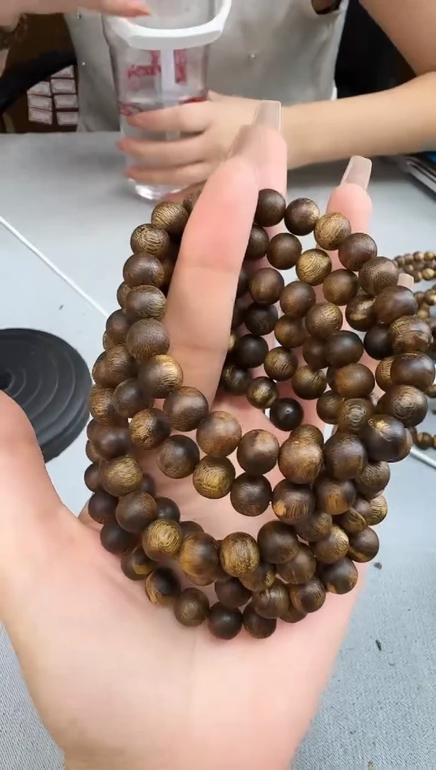 沉香手串0907紫棋圆珠单圈多样性发一