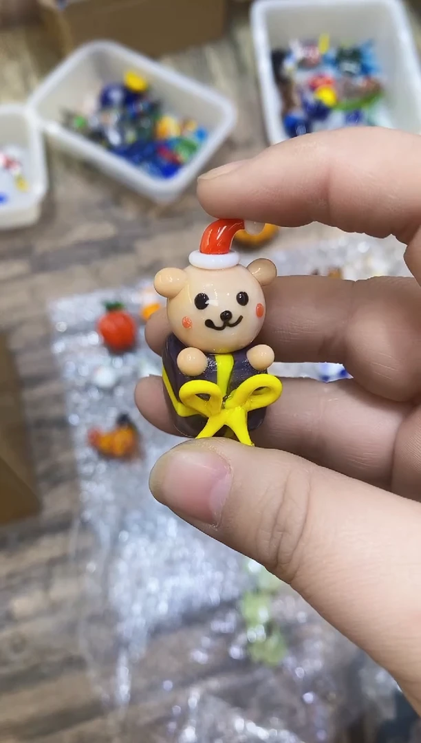 【闪购商品】琉璃手工艺品礼物盒熊