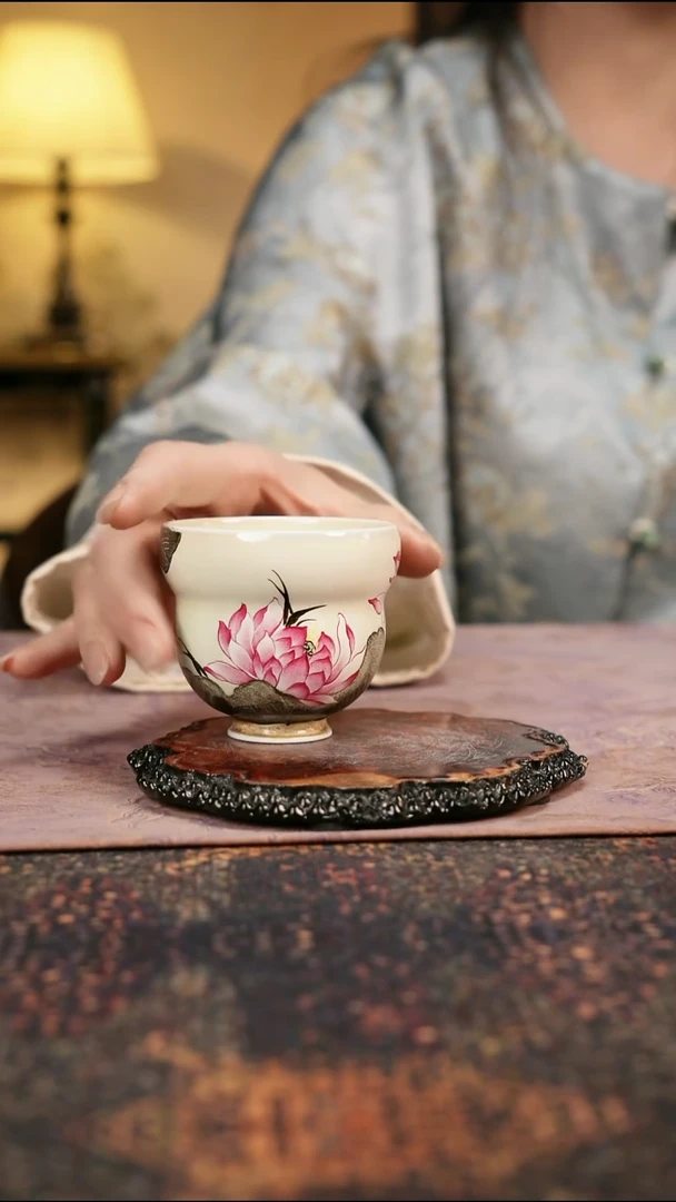 杯景德镇陶瓷杯碗柴烧多人