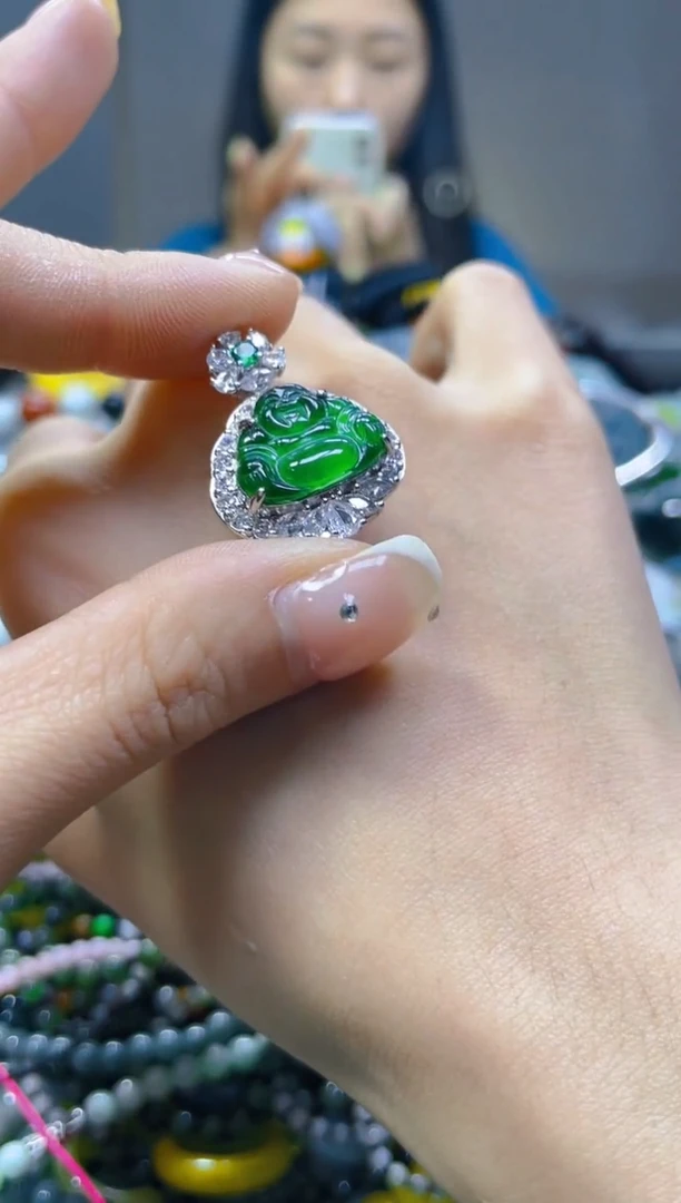 翡翠未镶嵌颈饰/N/翡翠A货一图一物