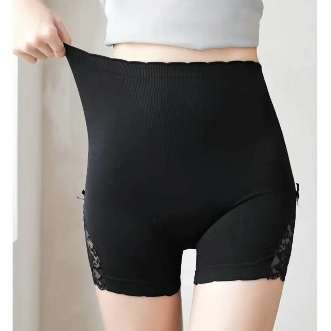 女夏季薄款蕾丝拼接打底裤紧身安全裤