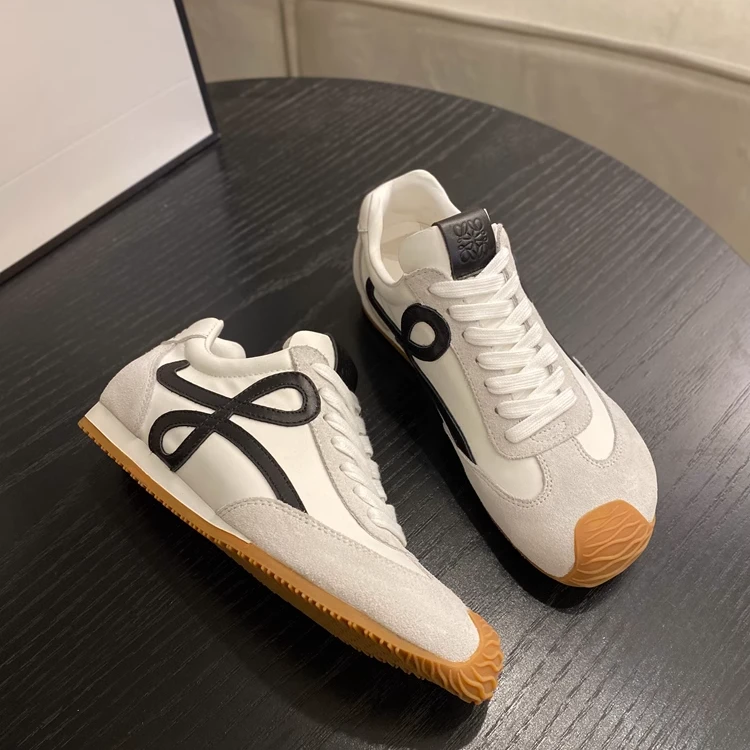 德训鞋女鞋款2025新款小众复古休闲运动平底德运德讯得训鞋女