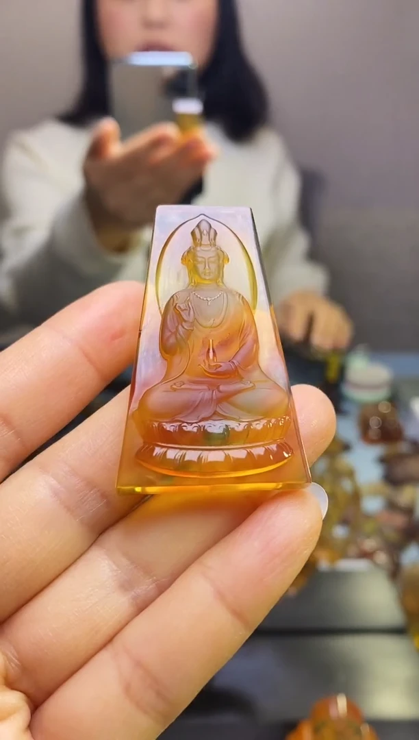 【闪购商品】琥珀颈饰未镶嵌SN2-17（观音）