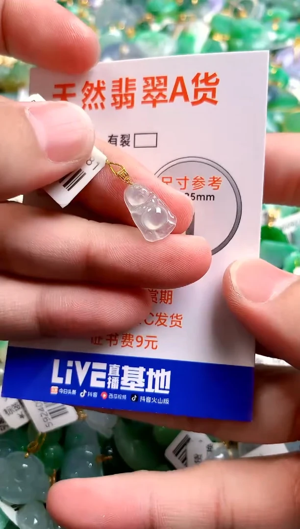 颈饰18K金镶嵌翡翠25100838
