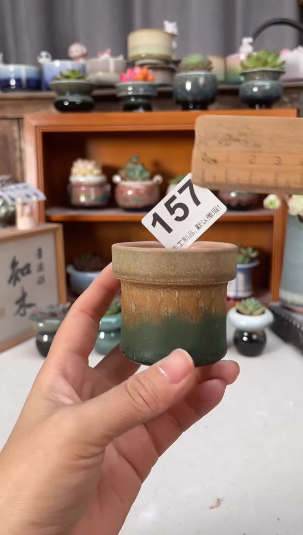 瓷片157知木小芳花盆