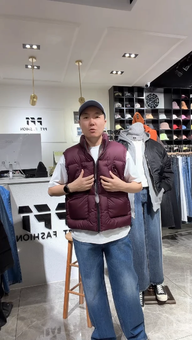 2025男士冬季羽绒棉马甲