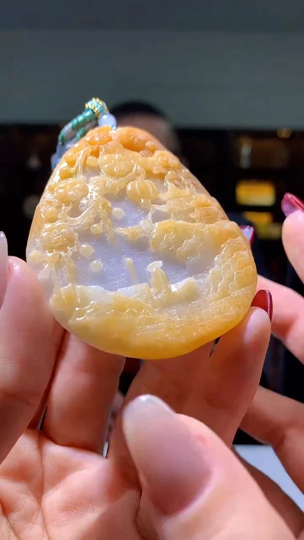 【闪购商品】定制翡翠未镶嵌1057hm-毛货挂件49