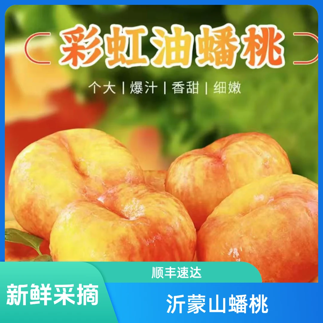 【顺丰次日达】山东沂蒙山彩虹紫金霞油蟠桃新鲜采摘当季新鲜水果桃子山东省