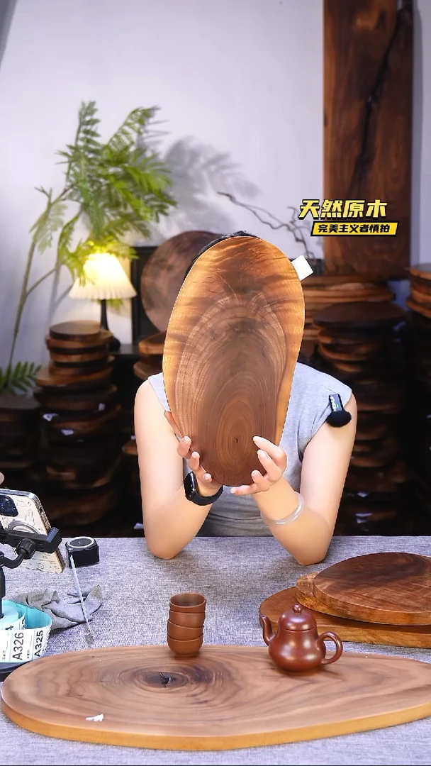 木北美黑胡桃原木.干裂疤结不属于商品质量问题完美主义者慎拍